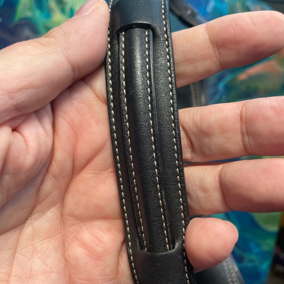 Coach Hampton Clip Lock Black Leather Shoulder Bag - Picture 12 of 16